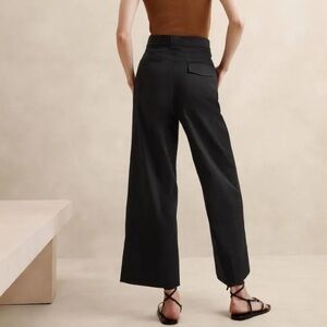 Banana Republic Black Wide-Leg Pants